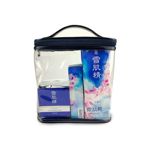 Transparent Toiletries <b>Storage</b> Bag Large Capacity Waterproof Rectangle Shape For Everyday Use PUPVC Material JLD-70 - Product Image 4