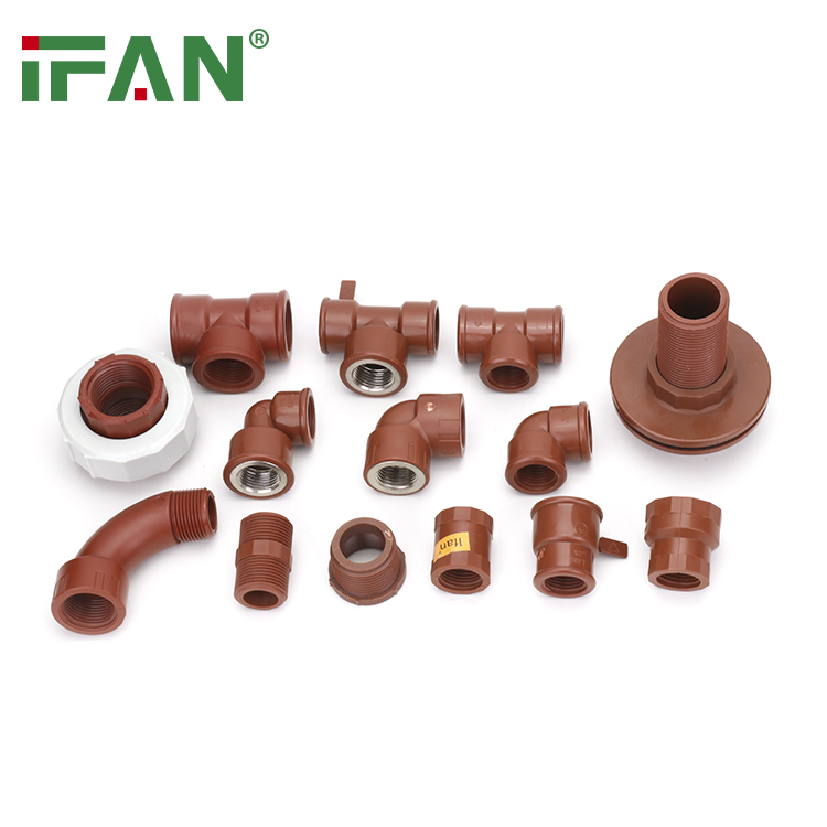 IFAN Construction Material Customized Plumbing Materials PN25 Plastic Pipe Fittings Tubos Conexiones Roscado PPH Thread Fittings