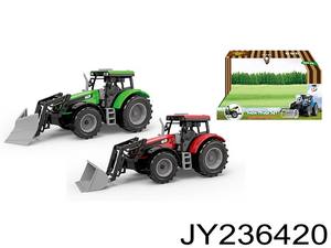 Tracteur agricole à friction avec chargeur, remorque de tracteur agricole avec son et lumière pour enfants - Product Image 2