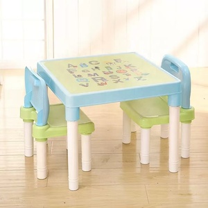 Ensemble Table et Chaise d'Étude pour Enfants, Nouveau Design Moderne, en Plastique, Table Alphabet, Meuble de Chambre, Table de Devoirs - Vente en Gros - Product Image 3