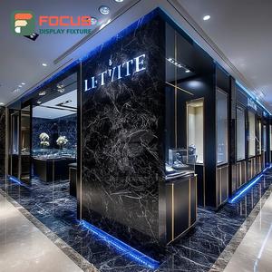 Fabricant de comptoirs de présentation de bijoux personnalisés haute visibilité, vitrine en verre avec cadre métallique pour boutique - Product Image 2