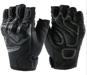 Motorcycle Half Finger Gloves Windproof Racing labm leather Gloves