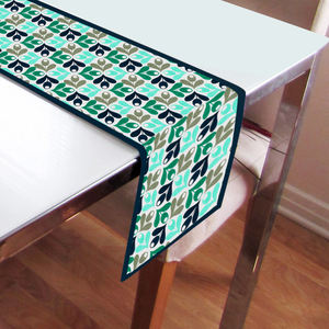 Chemin de table 100 % coton imprimé, personnalisé, durable, simple, élégant, imperméable et écologique pour salle à manger, maison, restaurant - Product Image 3