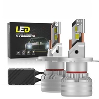 Ampoules de phare LED économiques, neuves, 36000 lumens, 140W, H4/H19, faisceau haut/bas, 6500K, garantie 3 ans, ajustement universel