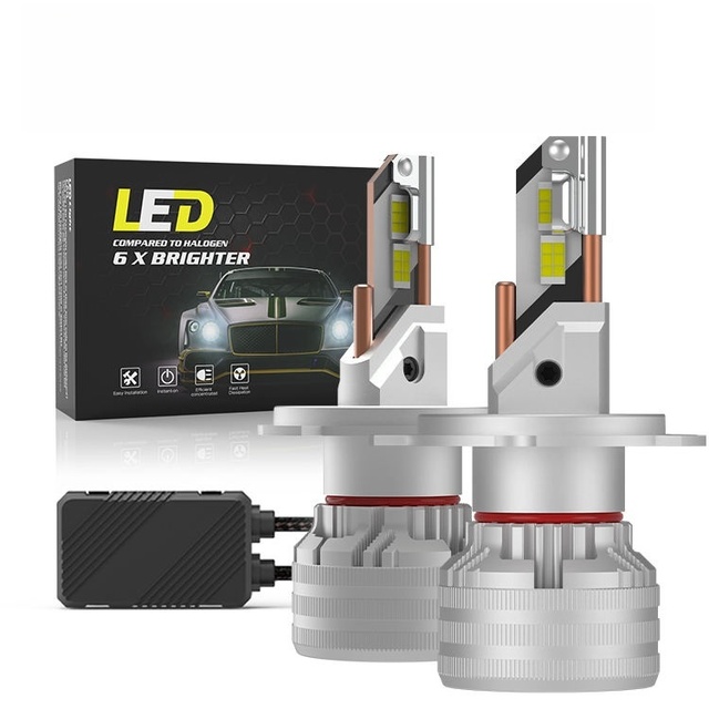 Budget-friendly New 36000 Lumen 140W LED Headlight Bulbs H4/H19 High/Low Beam 6500K 3 Year Warranty Universal Fitment