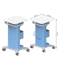Salón de belleza profesional hidroterapia máquina de cuidado Facial carro diseño moderno plástico transparente Color plegable resistente