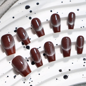 Uñas Postizas Cortas con Flores, Precio al por Mayor, Uñas Postizas Hechas a Mano, Uñas Acrílicas <span class=keywords><strong>Bonitas</strong></span> <span class=keywords><strong>de</strong></span> Alta Calidad con Múltiples Diseños, Proveedor - Product Image 5