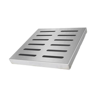 Plaque de couverture en acier inoxydable durable antirouille, évier à grande capacité pour drainage municipal extérieur