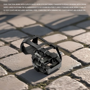 Pedal de Bicicleta de Carretera Ultraligero de Aluminio Pulido para Bicicletas de Montaña y Carretera, con Rodamientos Sellados Resistentes al Agua para Piezas de Bicicleta - Product Image 6