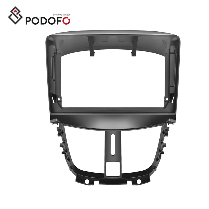 Podofo Voorraad Us/Eu Magazijn 9 Inch Auto Dvd-speler Panel Voor Peugeot 207 2009-2013 Stereo Radio fascia Frame Auto Frame