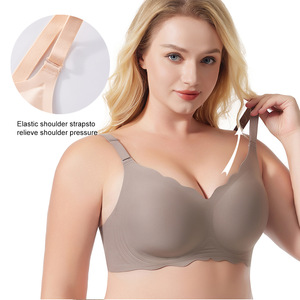 Sujetador Deportivo Sin Costuras con Logotipo Personalizado OEM, Sujetador Tipo Camiseta con Efecto Push-Up, Cobertura Total, Cuello en V, Cómodo para Mujer - Product Image 1