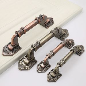 Wholesale Retro Cupboard Cabinet Door Vintage Bronze Aluminum Zinc Big Handle Pulls <strong>Antique</strong> <strong>Style</strong> Luxury Big Handle - Product Image 3