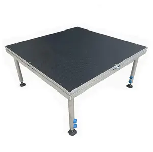 समायोज्य 18 मिमी प्लाईवुड मोबाइल ट्रस चरण पोर्टेबल एल्यूमीनियम मिश्र धातु लकड़ी मंच पोर्टेबल एल्यूमीनियम मिश्र धातु का मंच - Product Image 4