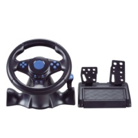 Manette de Jeu Doubleshock Volant de Course pour P4/P3/PC 360/Android/Switch/PC 7-en-1