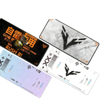 Tapis de bureau gaming personnalisé CS Tech Minimaliste Chauffant Base en caoutchouc antidérapante Bord cousu Motif personnalisé OEM Vente en gros En stock