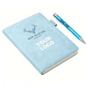 Cuadernos Escolares A5, Agenda de Negocios, Bloc de Notas con Logotipo Personalizado, Diario de Registro de Reuniones, Cuaderno de Cuero PU - Product Image 1