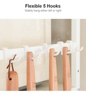 Étagère de rangement en métal à 5 niveaux, support extensible pour four à micro-ondes, pour salle de bain, cuisine, salon, organisateur de maison