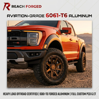 Jantes forgées à 8 branches profondes pour tout-terrain désertique, certifiées DOT pour Ford F-150 Raptor Pickup