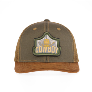 Casquette de camionneur western personnalisée en toile avec visière en daim, 6 panneaux, patch tissé, visière gaufrée, maille respirante, fermeture <span class=keywords><strong>snapback</strong></span>, vente en gros OEM - Product Image 2
