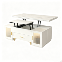 Table à manger 2-en-1 style crème, pliable et multifonctionnelle, pour la maison, personnalisable OEM ODM