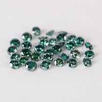 Moissanite en vrac de forme cœur de couleur verte créée en laboratoire, clarté VVS-VS, 1ct 2ct 3ct, certificat GRA
