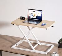 Bureau d'ordinateur réglable en hauteur, extensible, pliable, portable, en bois et acier, écologique, ergonomique, gain de place, bureau de travail