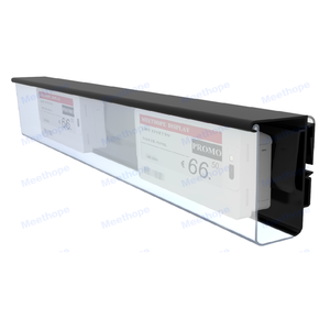 Meethope porta cartellino del prezzo ESL Rail supporto per etichette in plastica con copertura protettiva per ripiano, si adatta Hanshow Pricer Zkong SoluM ESL - Product Image 3
