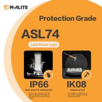 Lampadaire LED intelligent IP66 100000H avec capteur de mouvement photocellule pour éclairage public routier et autoroute 50W-200W