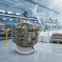 WXHY Edelstahl-Rotationsvibrationssieb mit Motor für Kunststoffgranulat und Harzrecycling 380V/220V