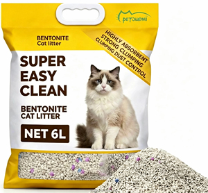 Litière pour chat en bentonite de qualité supérieure, agglomération rapide, faible poussière, contrôle des odeurs, en vrac, fabricant OEM - Product Image 1