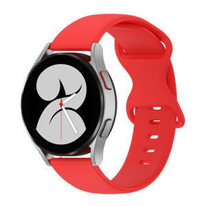 Correa de reloj inteligente de goma de silicona de 20mm de alta calidad para <span class=keywords><strong>Samsung</strong></span> para Galaxy Watch <span class=keywords><strong>4</strong></span> 3 Classic <span class=keywords><strong>Active</strong></span> 2 hebilla de mariposa - Product Image 4