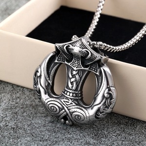 Collar Unisex con Colgante de Ancla de Acero Inoxidable Estilo Nórdico Retro, Diseño Geométrico, Joyería de Regalo, Complemento de Moda - Product Image 4