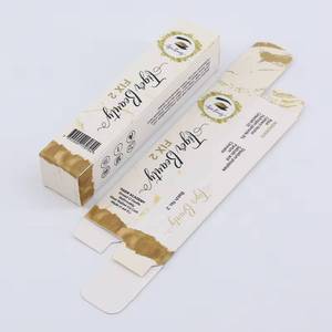 กล่องกระดาษคราฟท์พับได้แบบไดคัท พิมพ์โลโก้ตามสั่ง รีไซเคิลได้ - Product Image 1