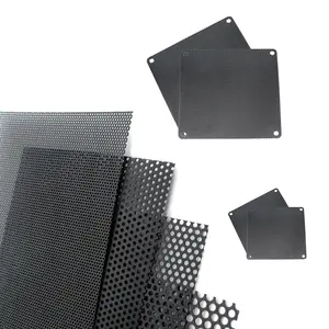 الصانع مخصص الأسود البلاستيك PC الغبار صافي PVC الكمبيوتر المضيف الغبار صافي مكبر صوت صافي
