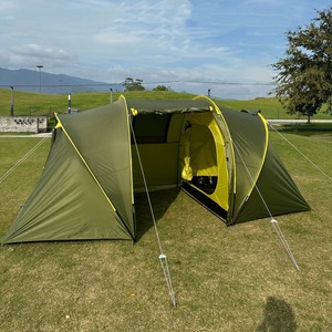<span class=keywords><strong>Tente</strong></span> de luxe à deux chambres à coucher à deux étages pour <span class=keywords><strong>5</strong></span> <span class=keywords><strong>personnes</strong></span> pour le camping en famille et la randonnée en plein air, poteaux en fibre de verre à armature droite - Product Image 3