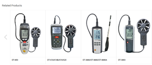 เครื่องวัดความเร็วลมแบบพกพา CEM DT-1880 ดิจิตอล พร้อมระบบแจ้งเตือนความเร็ว - Product Image 5
