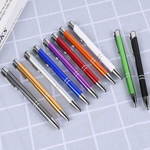 Creative <b>Retractable</b> Metal Ballpoint Aluminum Barrel Laser Logo for Student Advertising Stationery Gift Promotional <b>Pen</b> - Product Image 4