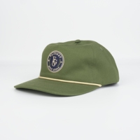Reach CE Fabrikant Vintage Groene Katoenen 5-Panel Onbestructureerde Pet met Aangepaste Geborduurde Logo Baseball Cap voor Heren
