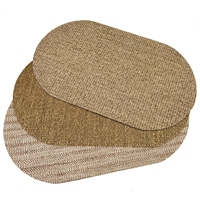 Napperons ovales tissés tons terreux bronze marron, résistants à la chaleur, lavables, pour cuisine, vente en gros