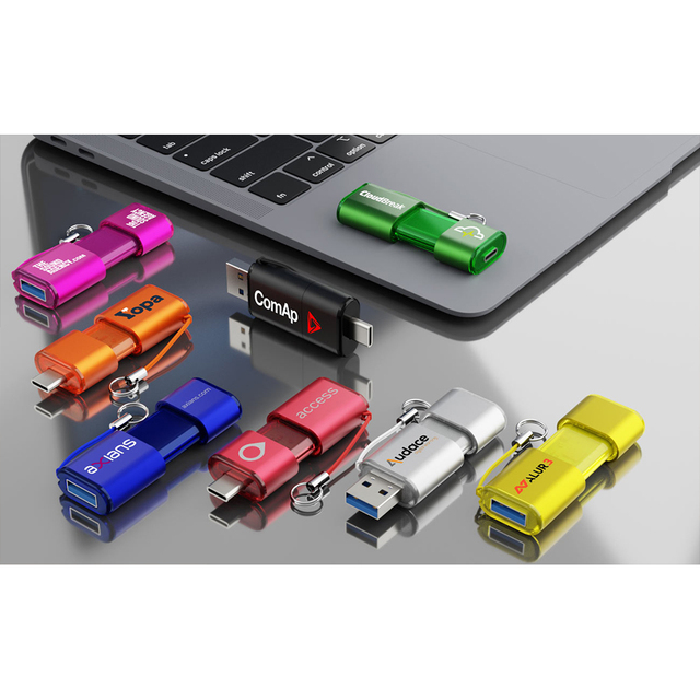 Wholesale 3 in 1 OTG USB Flash Drive Type-C USB 32GB 64GB 128GB Pen Drive External Storage for Mobile Phone