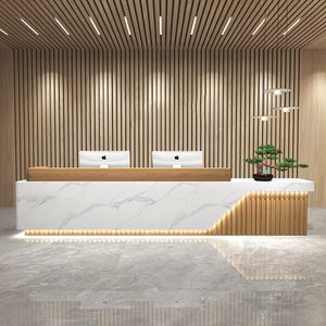Mostrador de Recepción Moderno para Empresas, Consultorios Dentales, Hospitales, Salones de Belleza, Servicio de Consultas, Caja - Product Image 2