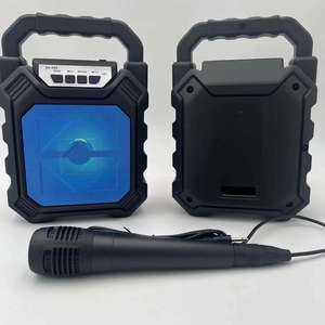 Factory Portable Bluetooth Speaker LED <b>Light</b> FM Radio Handheld Outdoor Speaker <b>Wireless</b> Stereo Bass Speaker - Product Image 5