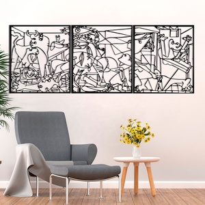 Decoración de Pared de <span class=keywords><strong>Metal</strong></span> <span class=keywords><strong>Guernica</strong></span> de Picasso, Pintura Original de Pablo Picasso, Artefacto Cúbico, Decoración de Pared de <span class=keywords><strong>Metal</strong></span> 3D Personalizable - Product Image 6