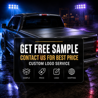 Couverture de benne rigide pliable en trois parties, profil bas, montage encastré, sans perçage, étanche pour Dodge Ram 1500 OEM ODM