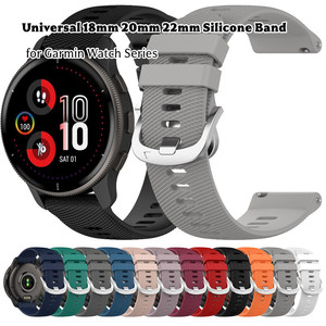 Correa Deportiva para Reloj <span class=keywords><strong>Garmin</strong></span> Forerunner 255 265 265S 168 <span class=keywords><strong>Venu</strong></span> <span class=keywords><strong>2S</strong></span>, Correa de Repuesto para Reloj Inteligente, 18mm 20mm 22mm - Product Image 1