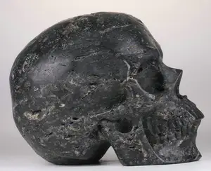 MR.SKULL Sphalerite Crystal Skulls Hand Carved Gemstone Fine Art Sculpture Reiki Healing Stone Skulls