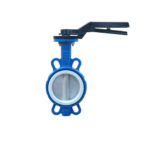 Vanne papillon manuelle à levier, à <span class=keywords><strong>disque</strong></span> en acier inoxydable 316, avec siège en PTFE, en fonte ductile, DN50-600 - Product Image 1