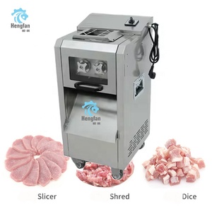 Nouvelle machine à déchiqueter et à trancher le bœuf automatique, directement de l'usine, avec lame en acier allié <span class=keywords><strong>pour</strong></span> la découpe du bacon, des saucisses, des cotelettes de porc et des steaks - Product Image 1