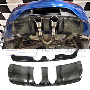 Pour SEAT LEON <span class=keywords><strong>CUPRA</strong></span> Mk4 2014 - Boytkld - Spoiler de pare-chocs arrière en fibre de carbone en 2 parties - Product Image 1