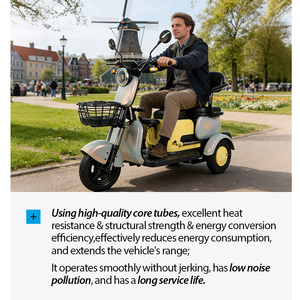 Venta Directa de Fábrica, Triciclo Eléctrico de Ocio de 60V, Scooter de Tres Ruedas <span class=keywords><strong>para</strong></span> Turismo, Transporte Diario <span class=keywords><strong>para</strong></span> Personas Mayores - Product Image 5